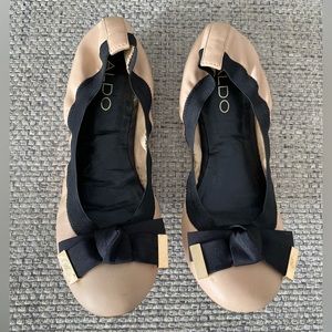 Aldo casual business cream black Size 8 Flats Shoes